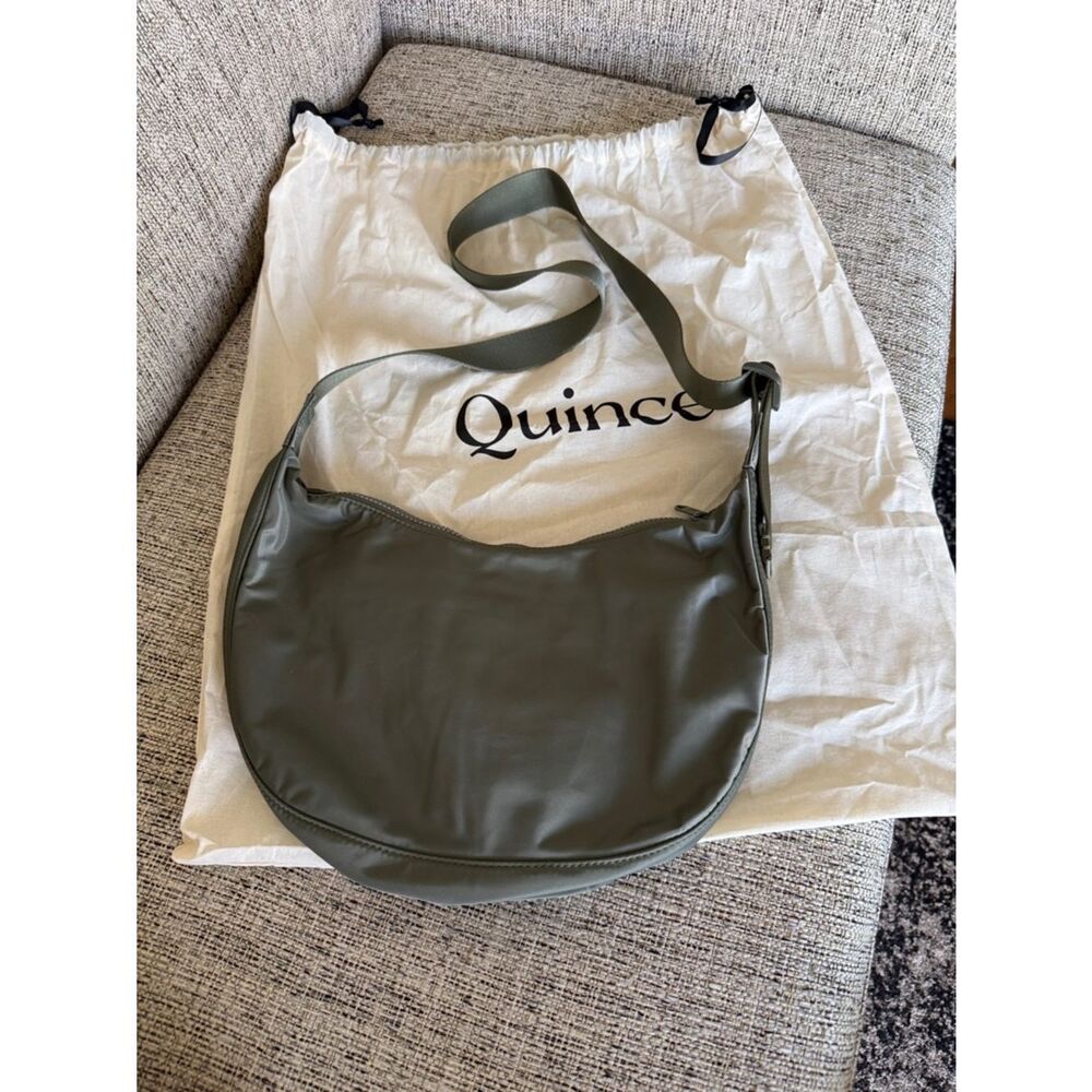 NEW Quince Revive Nylon Crescent Shoulder Bag - Picture 2 of 4
